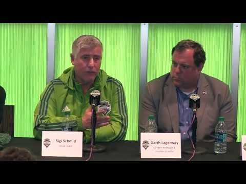 Video: Media Day Press Conference: Adrian Hanauer, Garth Lagerwey, Sigi Schmid, Brad Evans