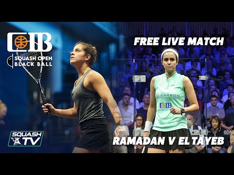 LIVE SQUASH: Ramadan v El Tayeb - CIB Squash Open Black Ball 2021 - Rd 2