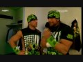WWE RAW 11/30/2009: DX, Hornswoggle & Verne Troyer Backstage