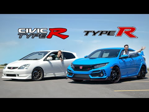 2020 Honda Civic Type R vs 2002 EP3 Civic Type R // VTEC Wars