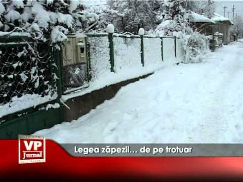 Legea zăpezii… de pe trotuar