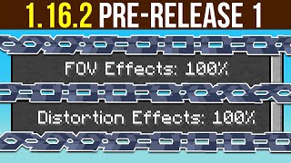 Minecraft 1.16.2 Pre-Release 1 - Sideways Chains! Ender Pearl Improvements, New FOV Features!