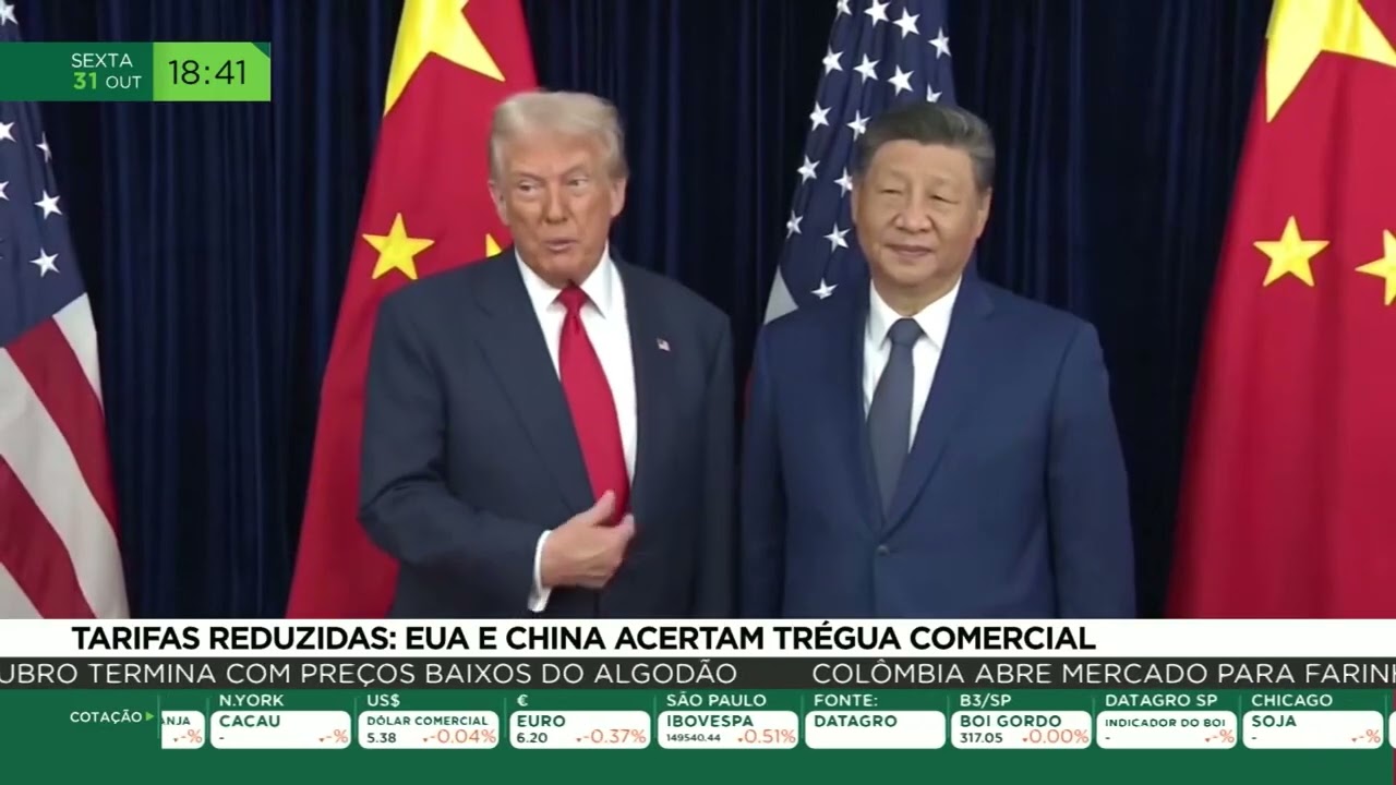 Tarifas reduzidas: EUA e China acertam trégua comercial