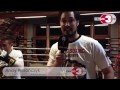 Moderator Andy Pieronczyk trainiert Thaiboxen