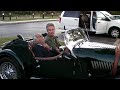 several days after his 91st birthday, pedro e. guerrero, photographer, gets a ride away from an opening of his photos in a morgan motorcar. driver: daniel swadener