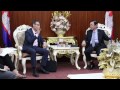 Click to View : 14-02-2017 ឯកឧត្តម លឹម គានហោ បានអនុញ្ញាតឱ្យលោក Philippe STEINMETZ នាយកទីភ្នាក់ងារបារាំងសម្រាប់ការអភិវឌ្ឍ (AFD) ប្រចាំប្រទេសកម្ពុជា ព្រមទាំងសហការី ចូលជួបសំដែងការគួរសម និងពិភាក្សាការងារ