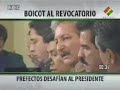 Cronología de los intentos de BOICOT al referendo REVOCATORIO del 10 de AGOSTO, BOLIVIA
