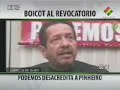 Cronología de los intentos de BOICOT al referendo REVOCATORIO del 10 de AGOSTO, BOLIVIA