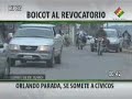 Cronología de los intentos de BOICOT al referendo REVOCATORIO del 10 de AGOSTO, BOLIVIA
