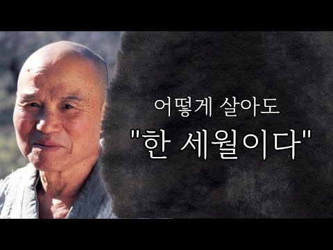 "어떻게 살아도 한 세월이다"