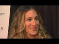 sarah jessica parker in chicago promoting her clothing line, bitten