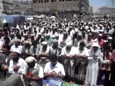 الصلاة على شهداء الاعتصام السلمي بالبيضاء