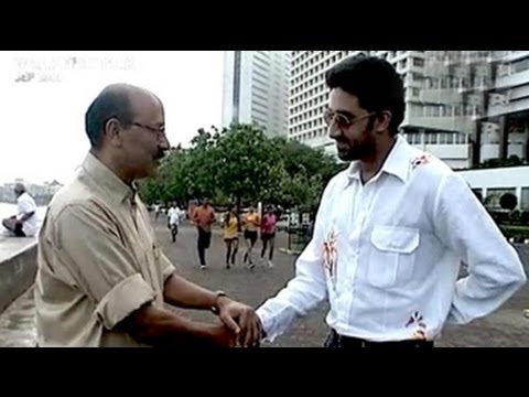 abhishek bachchan - Actor and second-generation Bollywood royalty Abhishek Bachchan strolls down Mumbai's Marine Drive with Shekhar Gupta chatting about the life lessons and wor...