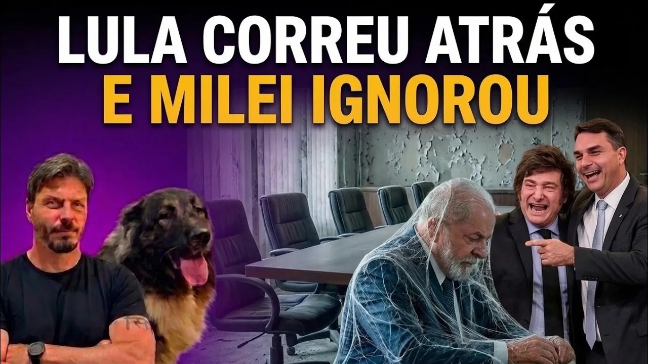 VERGONHA INTERNACIONAL MILEI DEIXA LULA FALANDO SOZINHO!