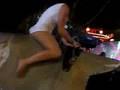 Rodeo bull bucking bronco with thong