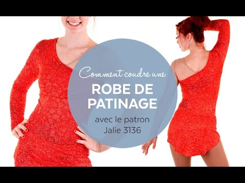robe - Jeanne Binet confectionne une robe de patinage (patron Jalie #3136 - Modèle A). Elle utilise du tissu
