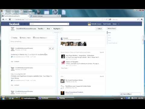 how to i link twitter to facebook