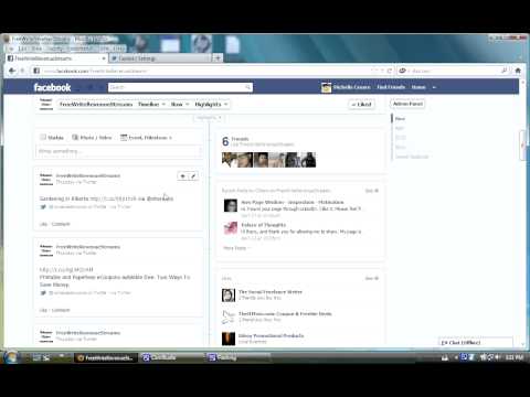 how to connect twitter with facebook