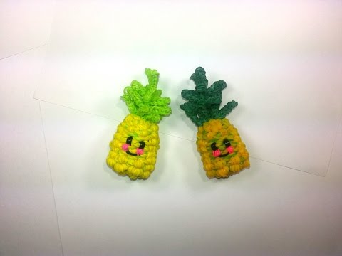 3-D Happy Pineapple Tutorial (Rainbow Loom)