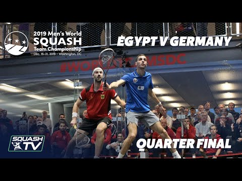 Squash: Egypt v Germany - WSF Men's World Team Champs 2019 - QF Highlights