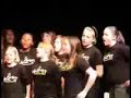 messengers uk gospel choir performing 'shackles' at the ropetackle center, shoreham, in may 2008