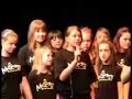 messengers uk gospel choir performing 'shackles' at the ropetackle center, shoreham, in may 2008