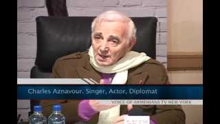 Press Conferance with Charles Aznavour in New York