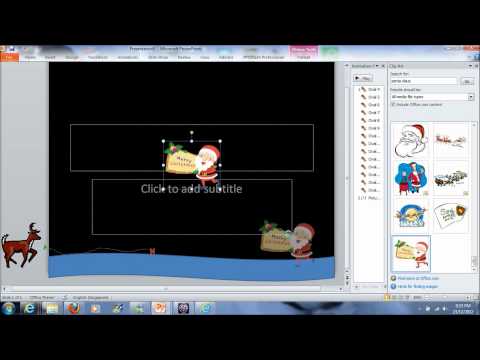 How to make simple animated e-card using Powerpoint
