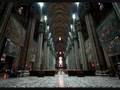 Luigi Benedetti plays the organ in the Duomo, Milan