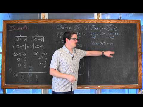 how to solve equations that involve absolute value