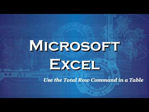 video-linktoworks-Excel 2016 Use the Total Row Command in a Table