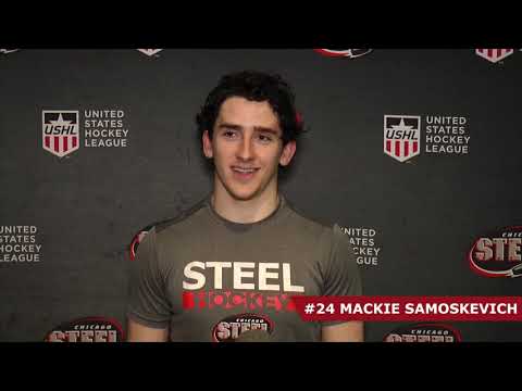 Chicago Steel Forward Mackie Samoskevich Postgame - April 11, 2021 vs. Youngstown Phantoms