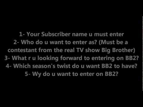 how to apply for big brother