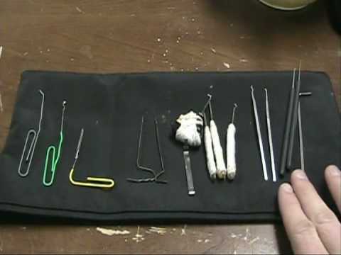 lockpicks - homemade lockpicks.