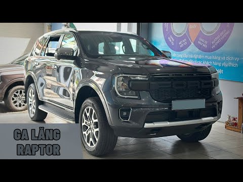 Ford Everest 2023 màu Xám độ Mặt Ga Lăng Raptor 