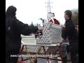Santa and Real Reindeer arrive at Burleydam Garden Centre