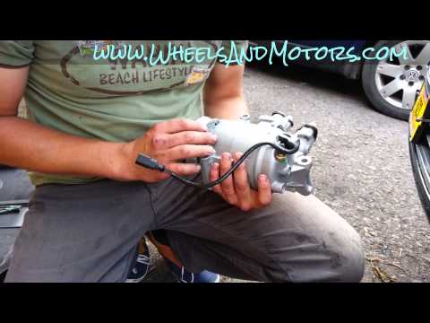 How to replace air conditioning (AC, Air Con) compressor for Audi A6 (C6) 2.0tdi model