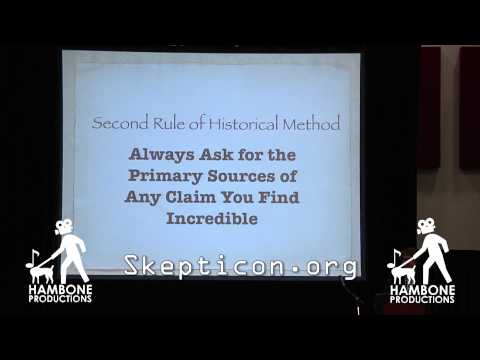 skepticon - Carrier talks about how to think critically about history generally, using miracles as an entertaining example. Builds on his talk last year on Bayes' Theore...