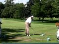 Ernie Els at the driving range