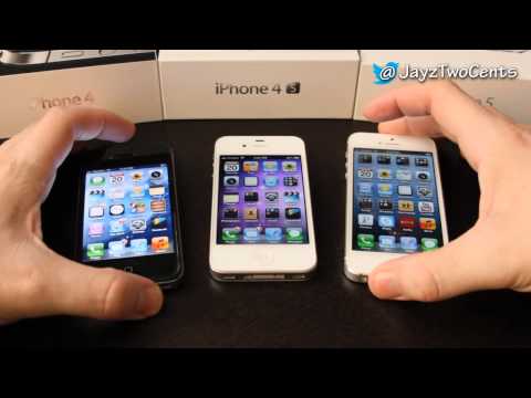 iphone4 - Follow me on Twitter for all your tech news! http://www.twitter.com/jayztwocents The black phone is a Verizon iPhone 4, which is why it looks like a 4S. For ...