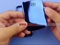 BlackBerry 8520 Titanium Bezel with Battery Cover - Blue @w