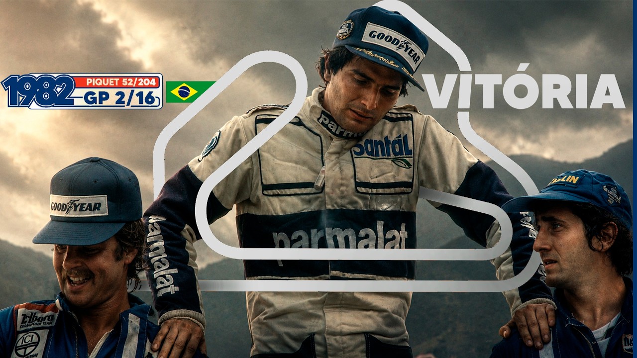 A primeira vitória de PIQUET no Brasil, sob calor BRUTAL do Rio - GP do Brasil 1982