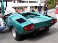 Lamborghini Countach LP400 idling Lamborghini Countach LP400 idling
