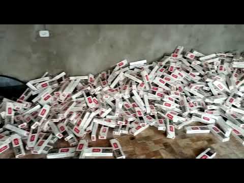 PM de Terra Roxa apreende grande quantidade de cigarros contrabandeados.