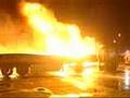 videos de Herido de gravedad un camionero al incendiarse su vehículo