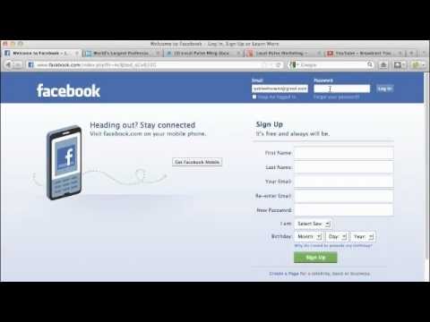 how to login as a page on facebook