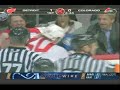 nick lidstrom hurt   downey vs  laperriere   avs vs  wings