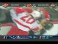 Nick Lidstrom HURT - Downey vs. Laperriere - Avs vs. Wings