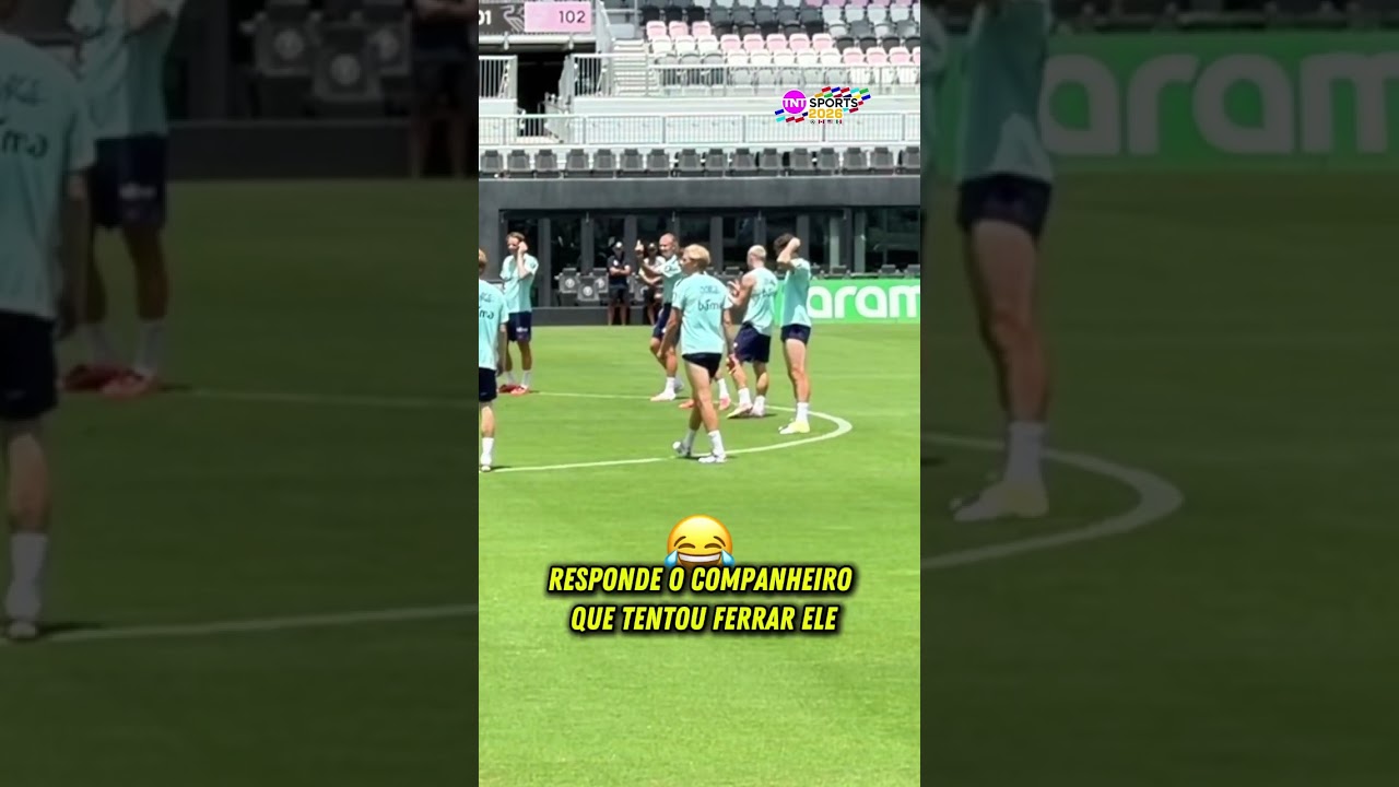 HAALAND METEU O DEDO DO MEIO NO TREINO! 😂 #shorts