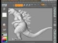 Godzilla Maya/Zbrush Tutorial - Day 4 (Initial Sculpt)